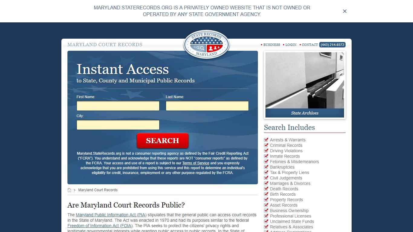 Maryland Court Records | StateRecords.org